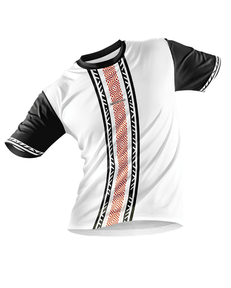 Maillot de foot personnalisé bleu et jaune - Momuto